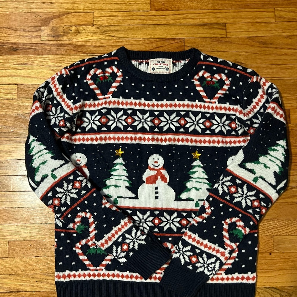Daisys Boutique Navy Festive Snowman Sweater